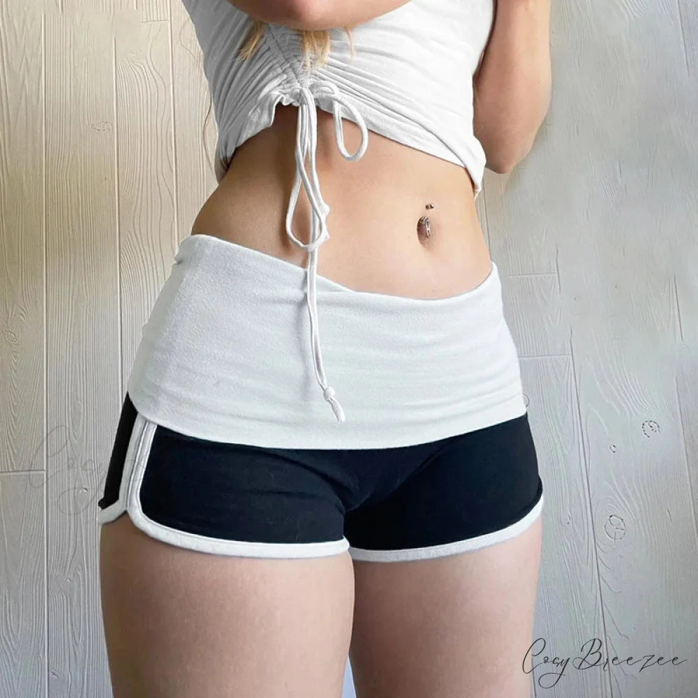 Leopard Spliced Snug Short WHITE / S short-250223