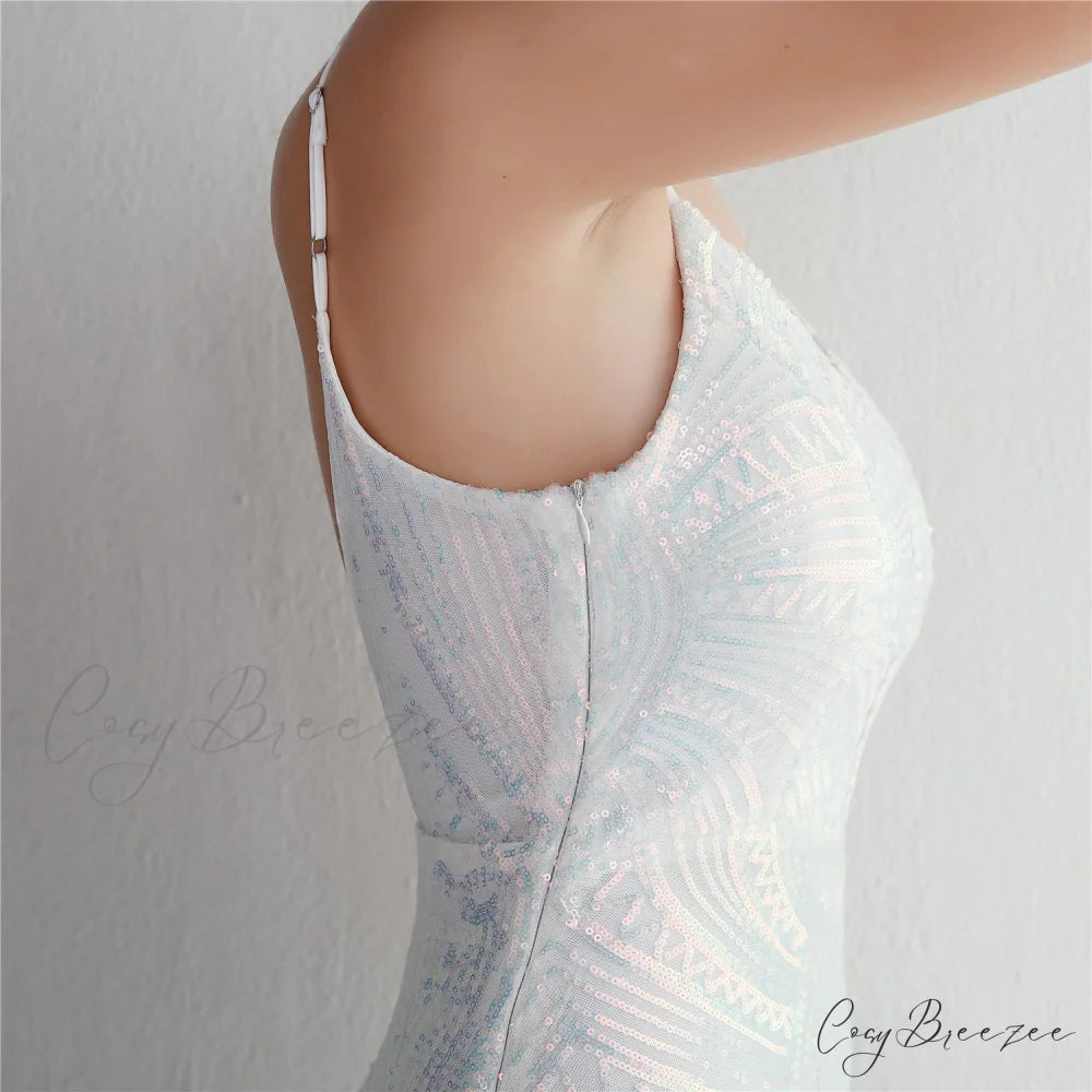 Liana Formal Sequin Charming Scroll Mermaid Dress