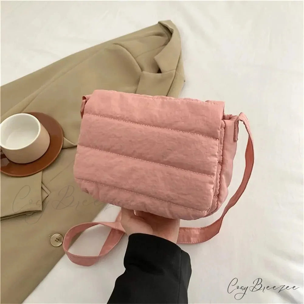 Lightweight Solid Cotton Casual Crossbody Bag crossbody-250126