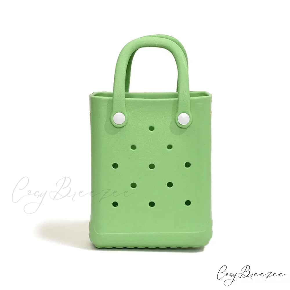 Lightweight Travel Beach Womens Shoulder Handbag Green / (20cm handbag-250126