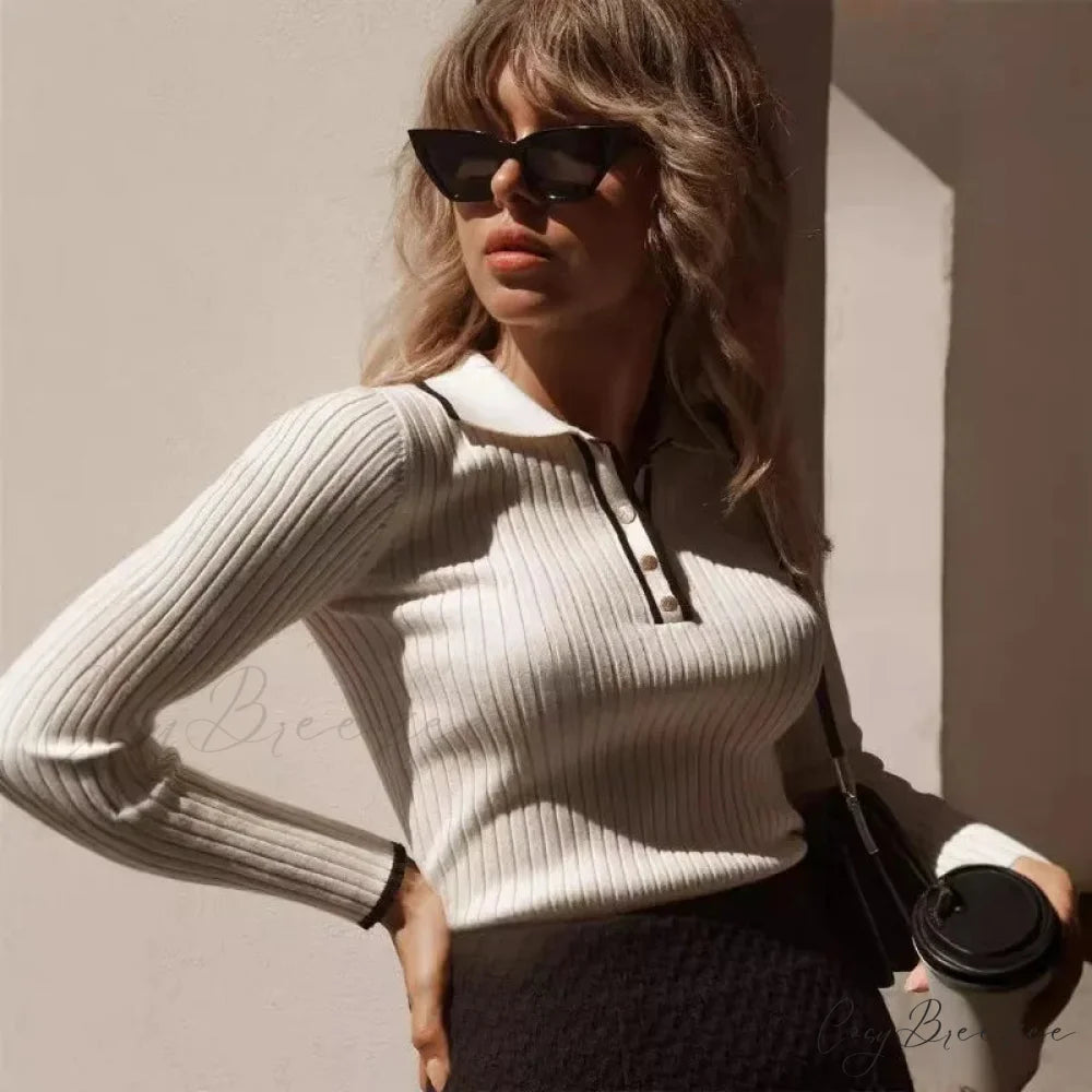 Long Sleeve Patchwork Colorblock Sweater swraters-241228