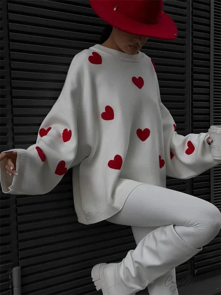 Loose Fashion Patchwork Long Sleeve Sweater swraters-241228