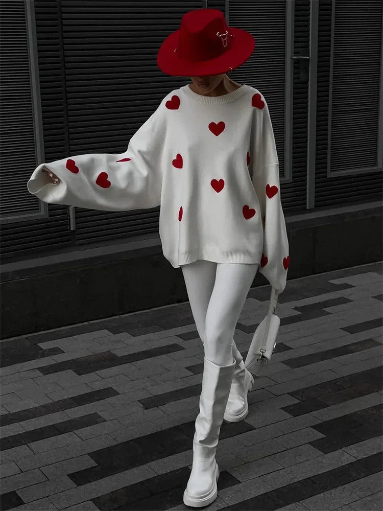 Loose Fashion Patchwork Long Sleeve Sweater swraters-241228