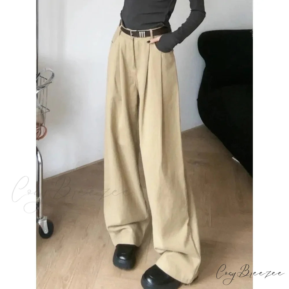Loose Office Ladies Suit Pants Women pants-241228