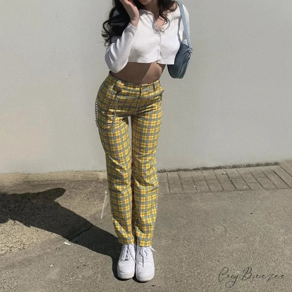Loose Spacious Patchwork Pull-Tie Jogger Pant pant-250223