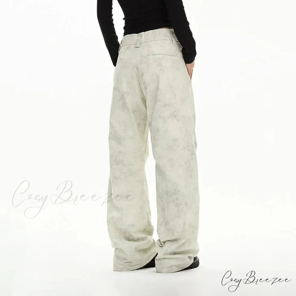 Loose Straight Tie Dye Y2K Street Pants pants-241228