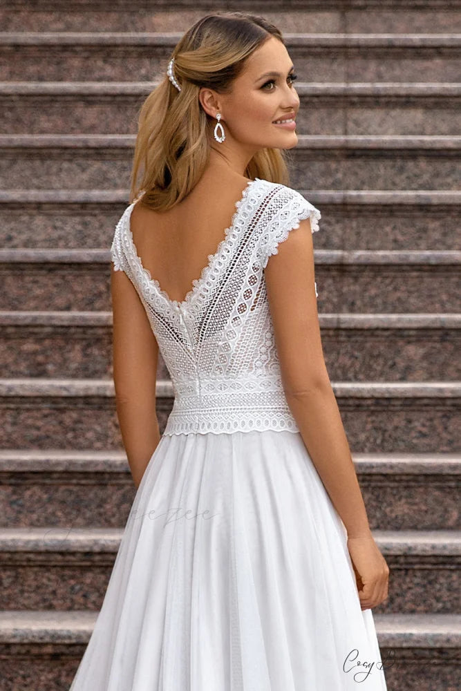 Love Devotion A-line Trendy White Wedding Dress