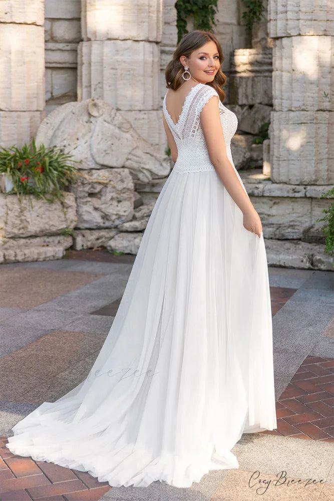 Love Devotion A-line Trendy White Wedding Dress