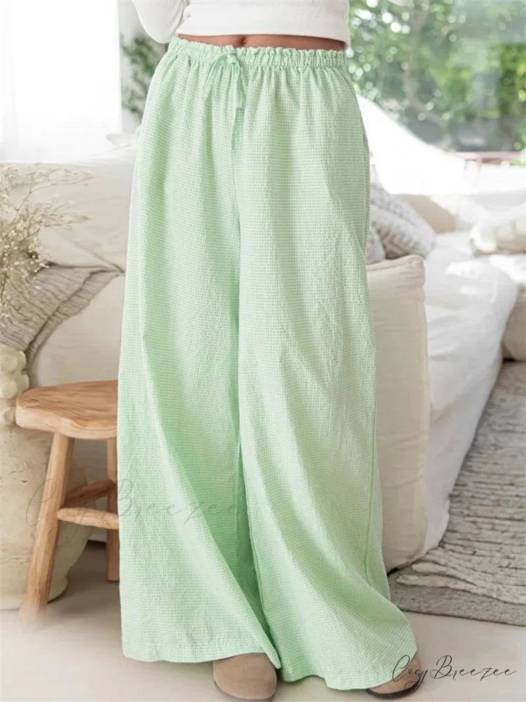 Low-Waist Solid Shade Relaxed Casual Street Pant pant-250223
