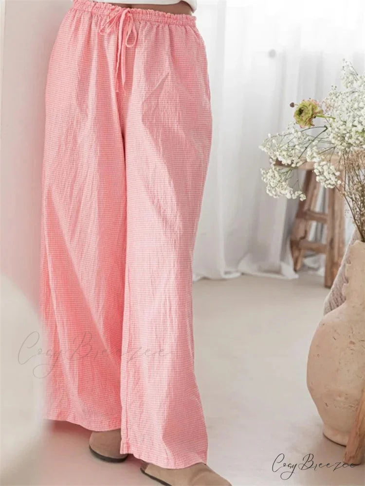 Low-Waist Solid Shade Relaxed Casual Street Pant pant-250223