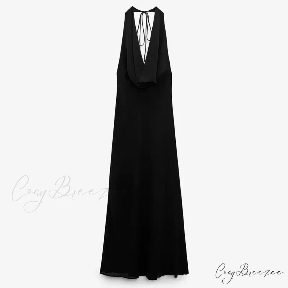 Luna Halter Stylish A-Line Formal Dress
