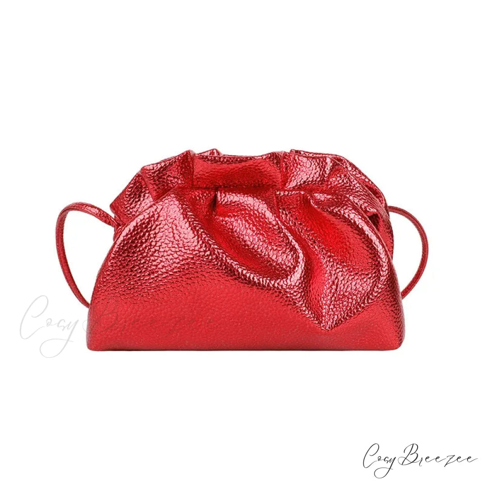 Luxurious Gold Cloud Silver Crossbody Clutch Handbag handbag-250126