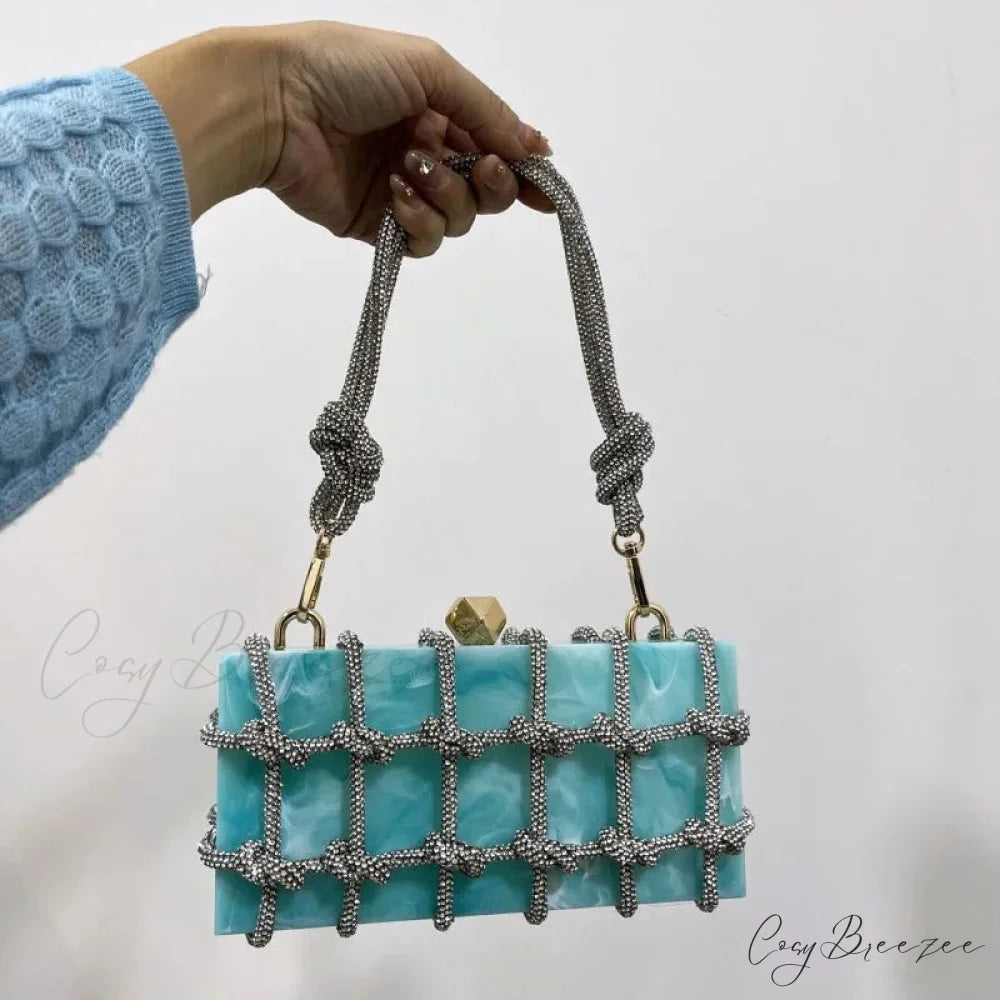 Luxury Acrylic Diamonds Evening Clutch clutchbag-250126