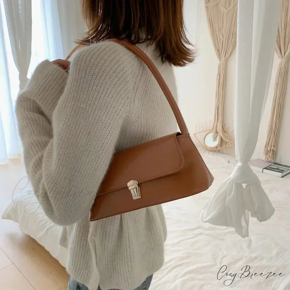 Luxury Brand Solid Color Crossbody Bag shoulder-250126