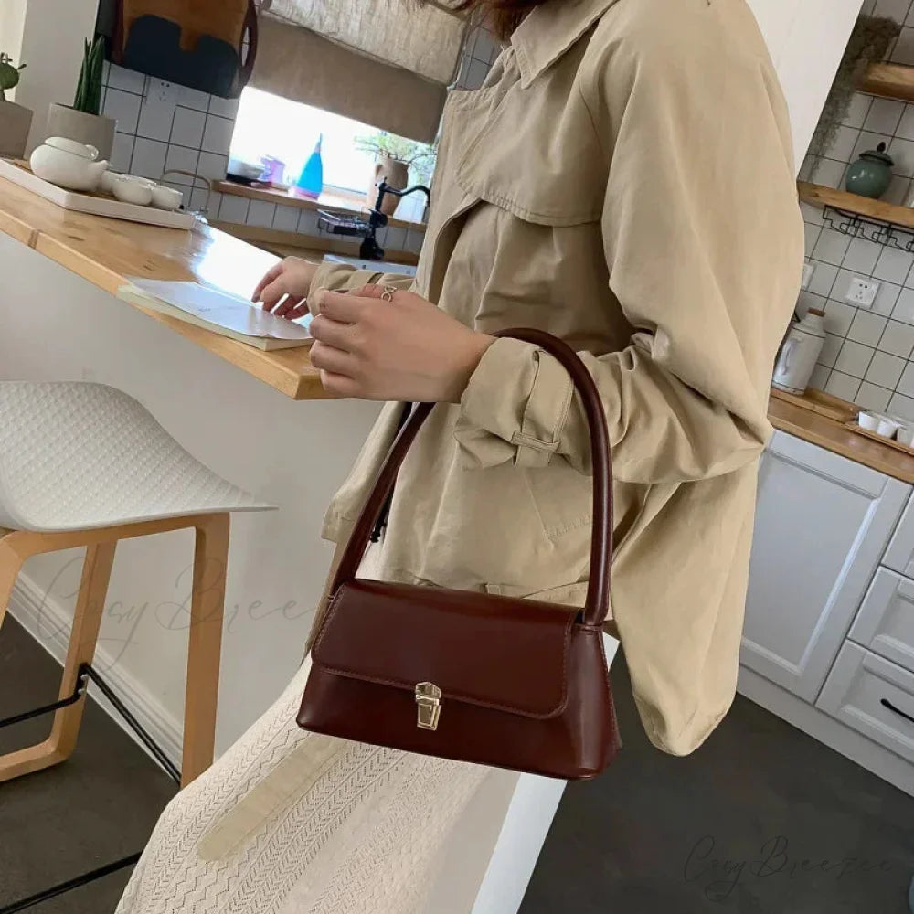 Luxury Brand Solid Color Crossbody Bag shoulder-250126