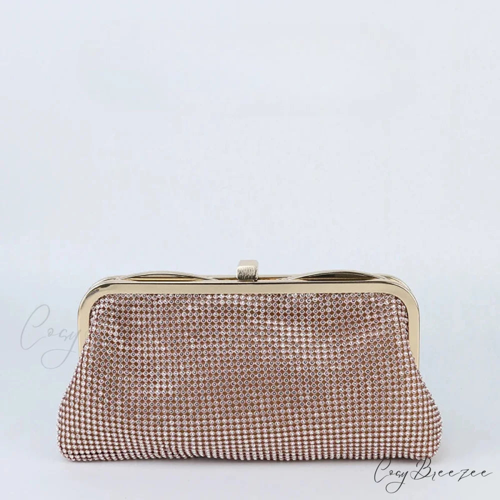 Luxury Square Shoulder Bag Pink / (20cm clutchbag-250126