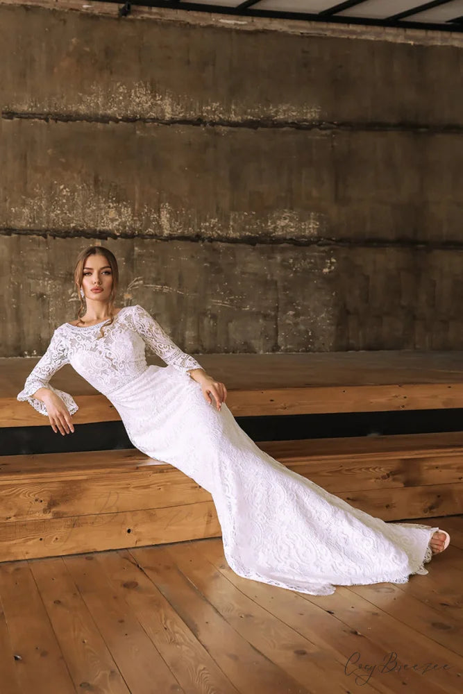Magical Eternity Lace Trendy Mermaid Wedding Dress