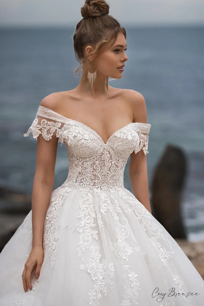 Marley Strapless Graceful A-line Wedding Dress