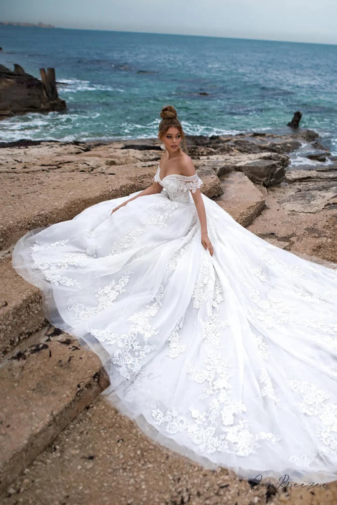 Marley Strapless Graceful A-line Wedding Dress