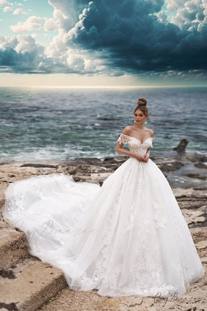 Marley Strapless Graceful A-line Wedding Dress