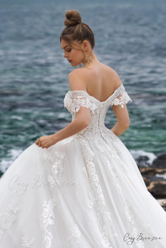 Marley Strapless Graceful A-line Wedding Dress