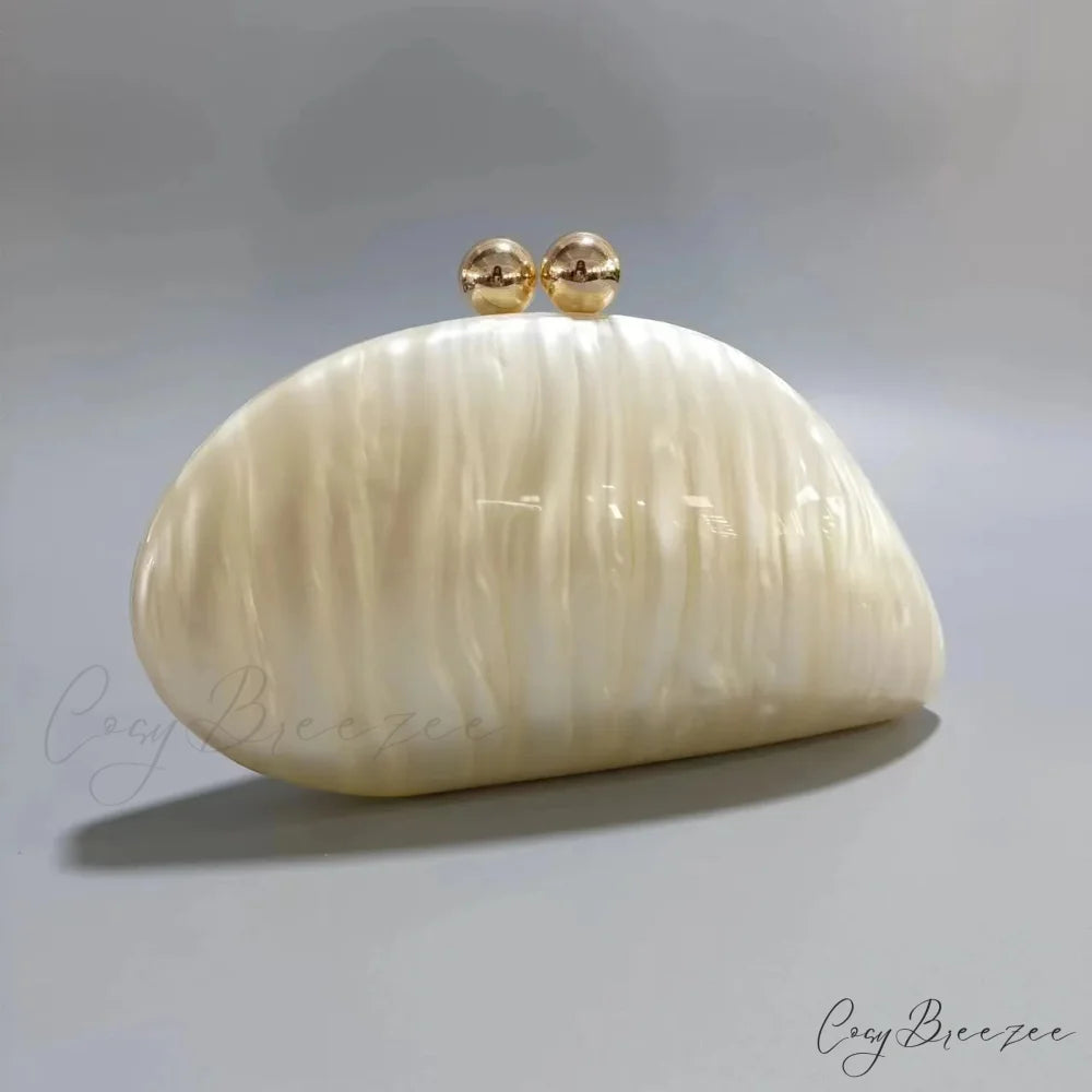Mini Blue Light Pink Acrylic Box Clutch o shape chain4 clutchbag-250126