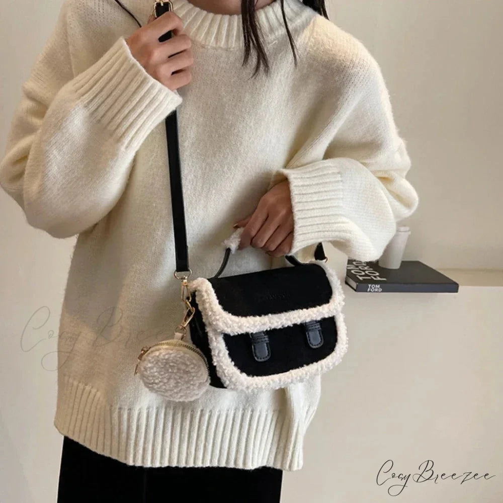 Mini Knot Handmade Knitted Bucket Handbag handbag-250126