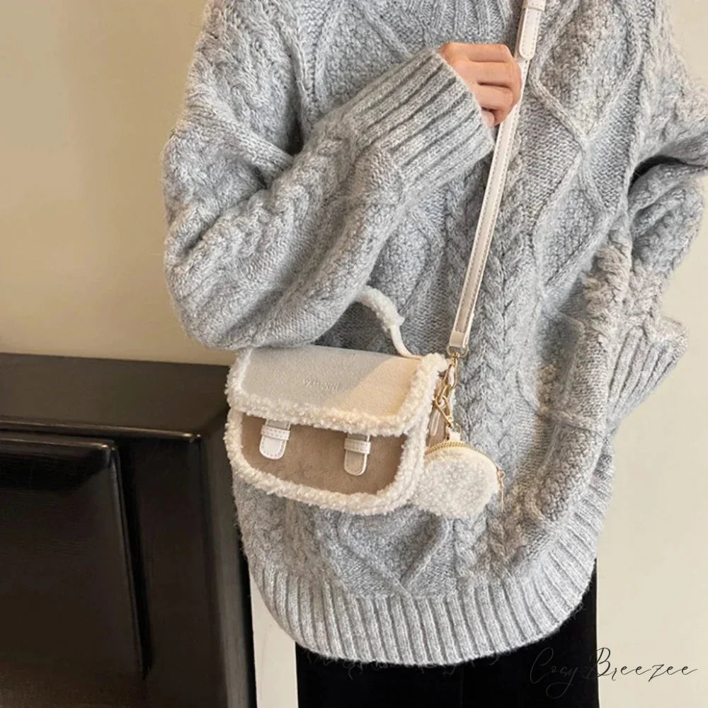 Mini Knot Handmade Knitted Bucket Handbag handbag-250126