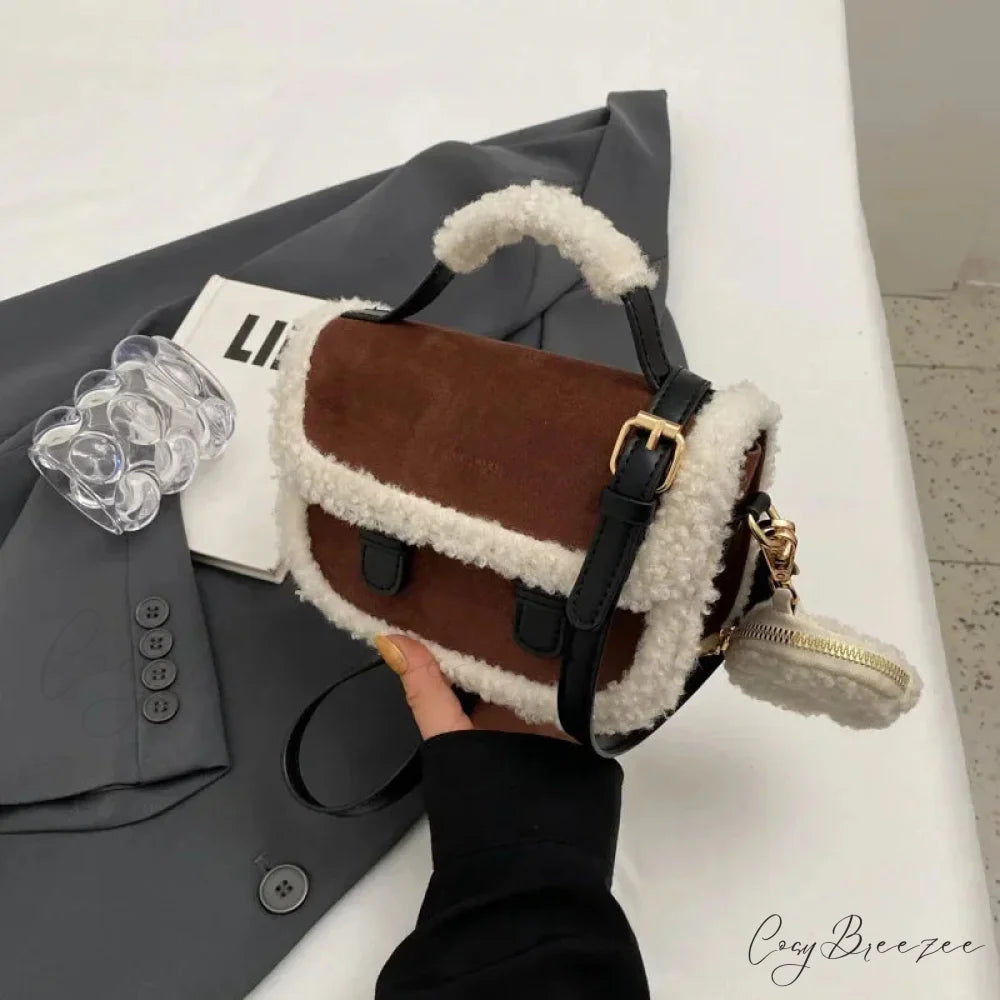 Mini Knot Handmade Knitted Bucket Handbag Coffee handbag-250126