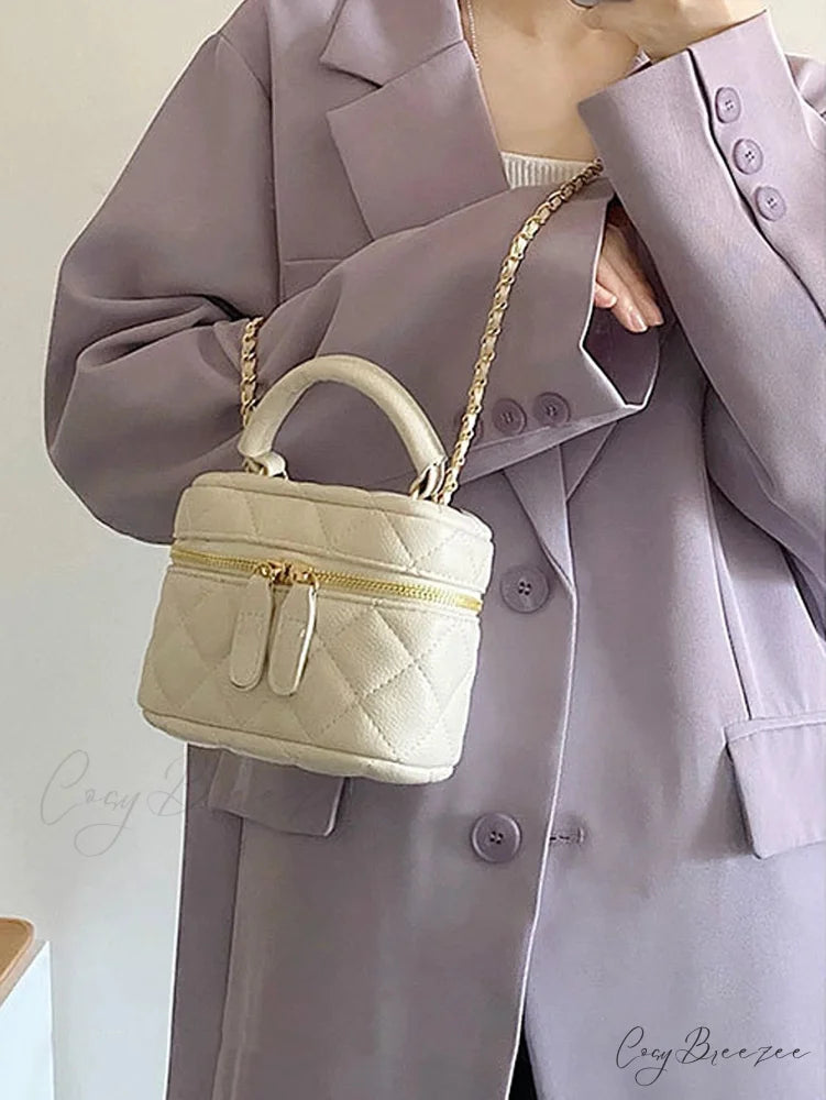 Mini Quilted Chain Diamond Crossbody Handbag handbag-250126