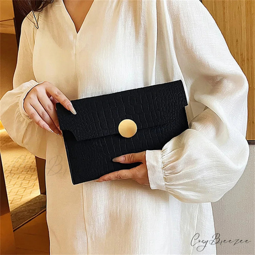 Minimalism Felt Clutch wristlet-250126