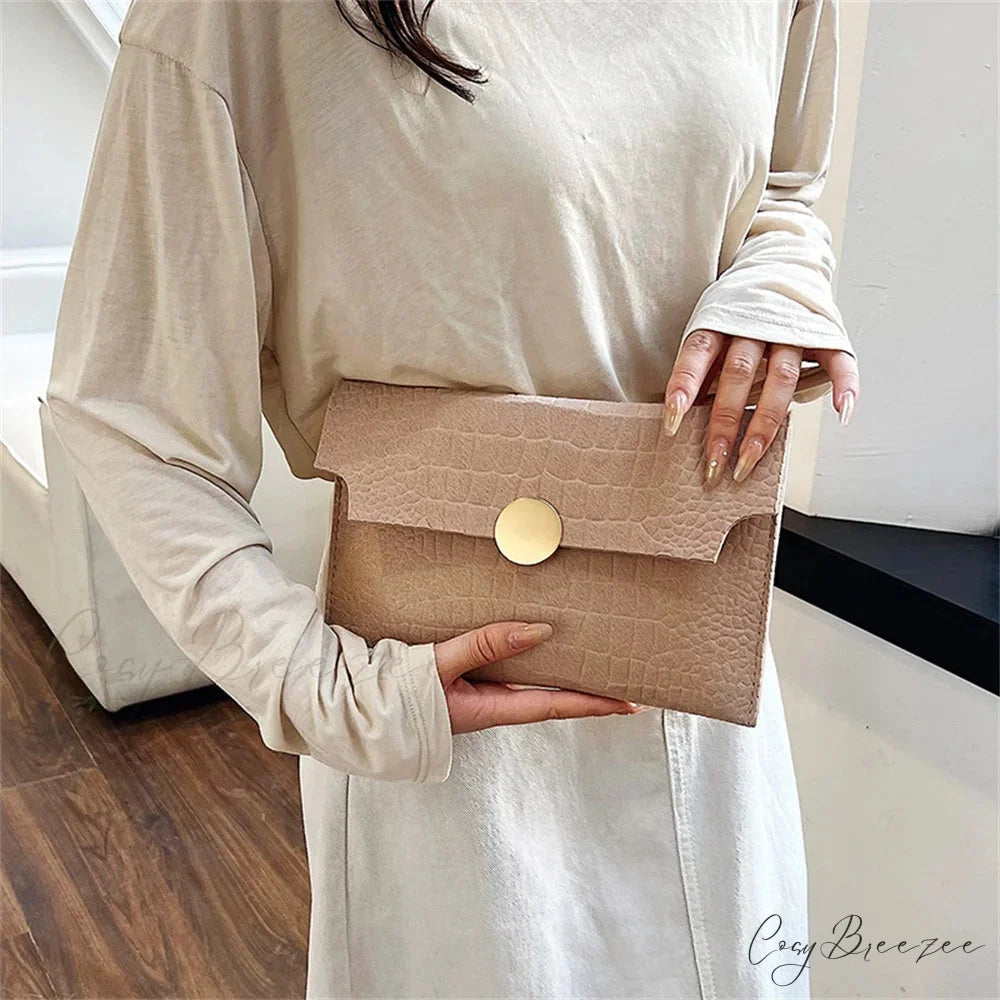Minimalism Felt Clutch wristlet-250126
