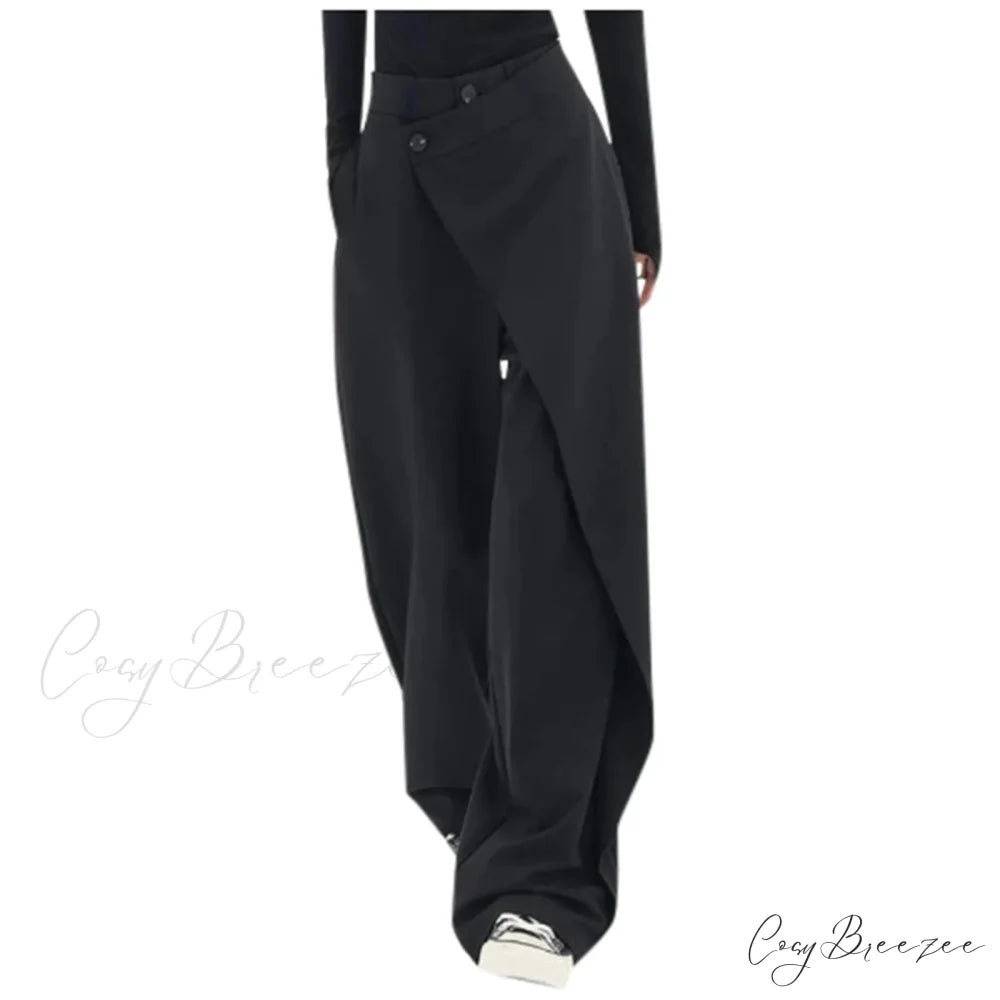 Minimalist Business Relaxed Pants Black / S pants-241228