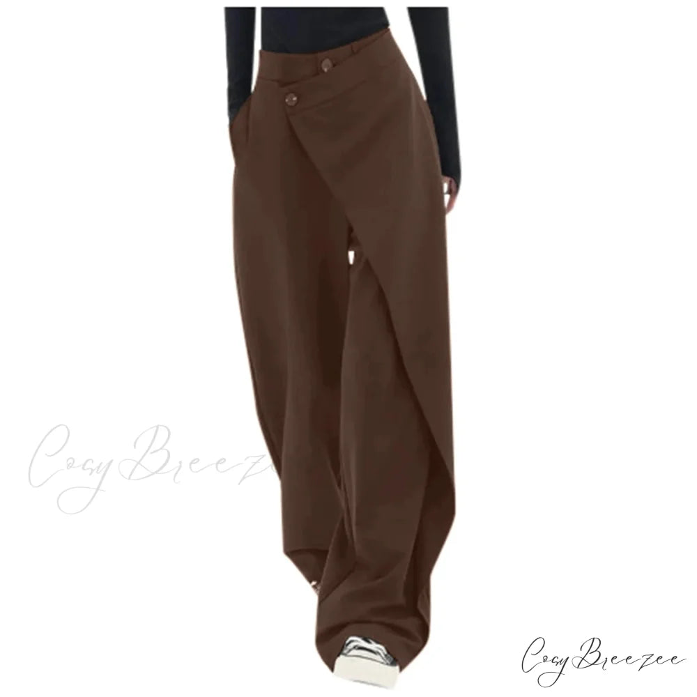 Minimalist Business Relaxed Pants Coffee / S pants-241228