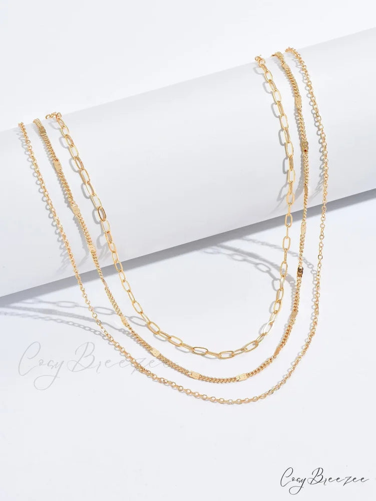 Minimalist Layered Chain Necklace