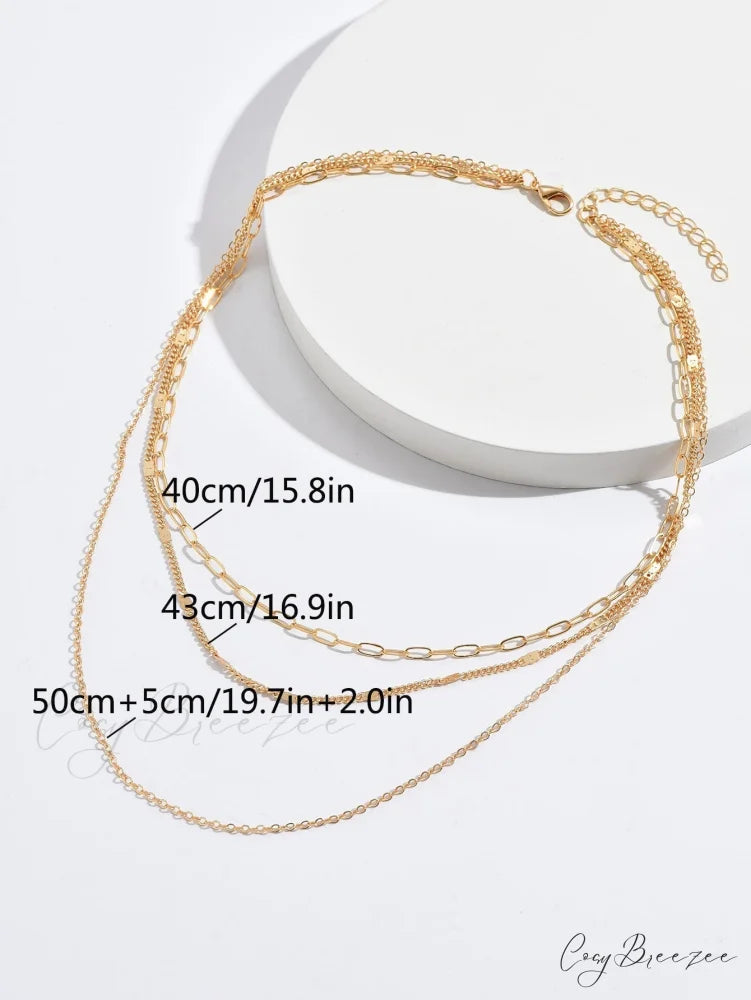 Minimalist Layered Chain Necklace