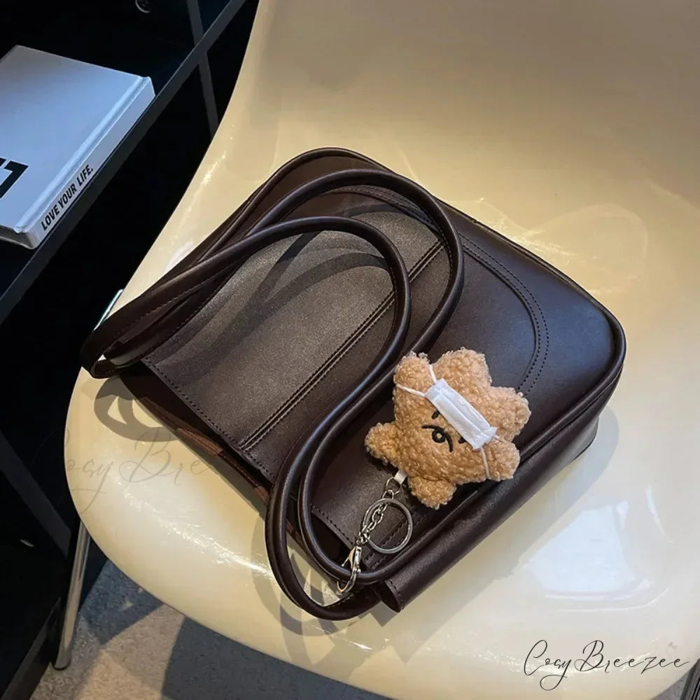 Minimalist PU Leather Bag shoulder-250126