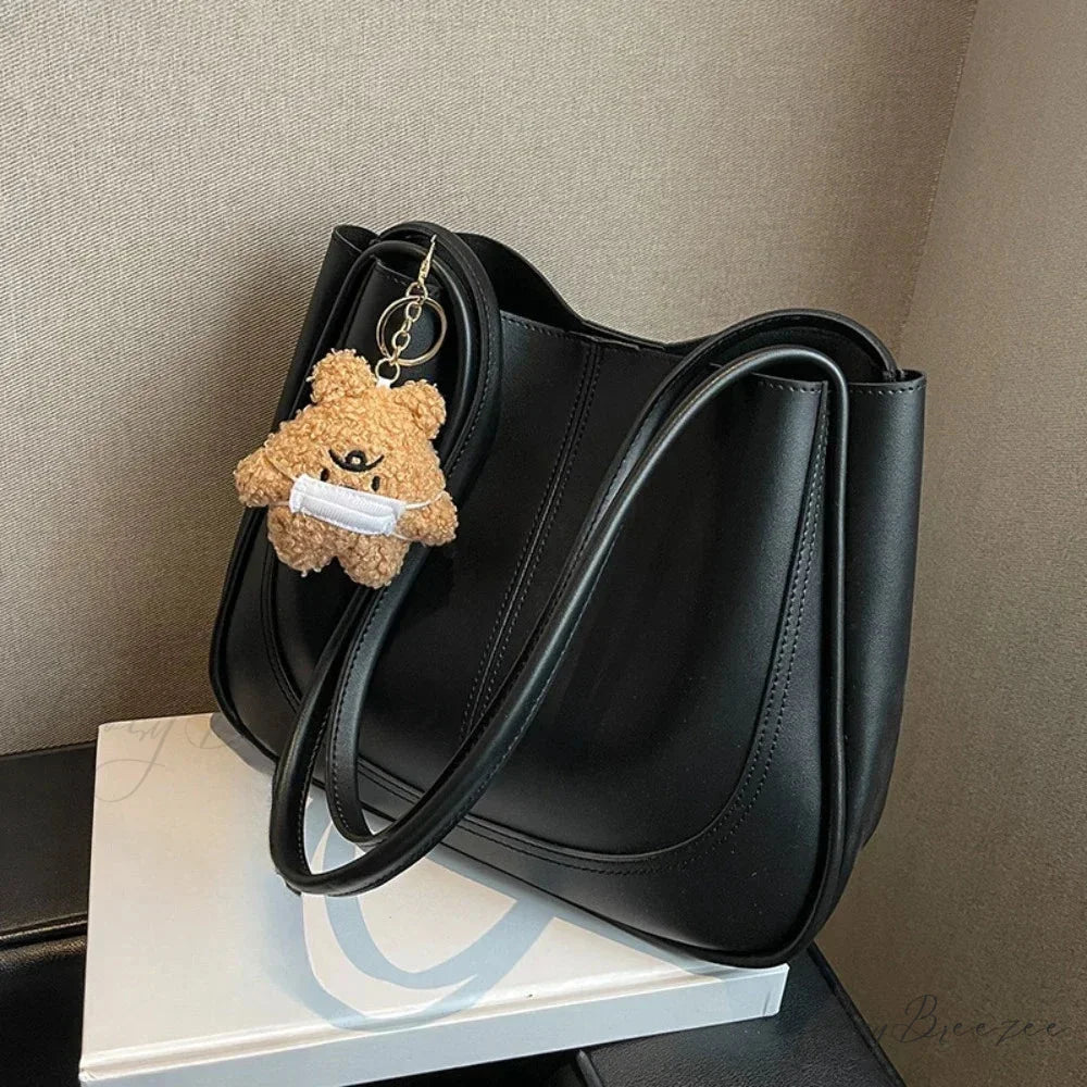 Minimalist PU Leather Bag shoulder-250126