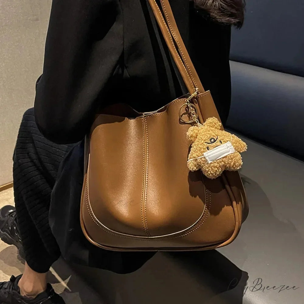 Minimalist PU Leather Bag shoulder-250126