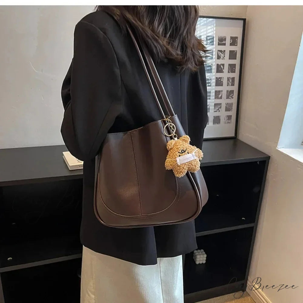 Minimalist PU Leather Bag shoulder-250126