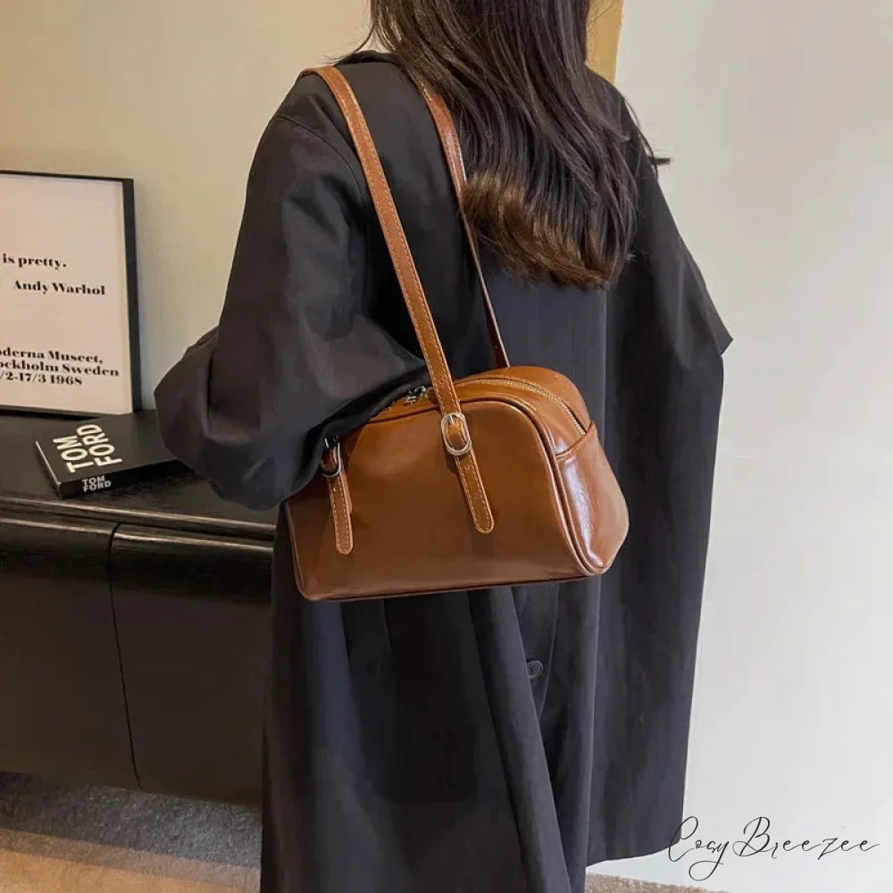 Monochrome Fashion Boston Bag shoulder-250126