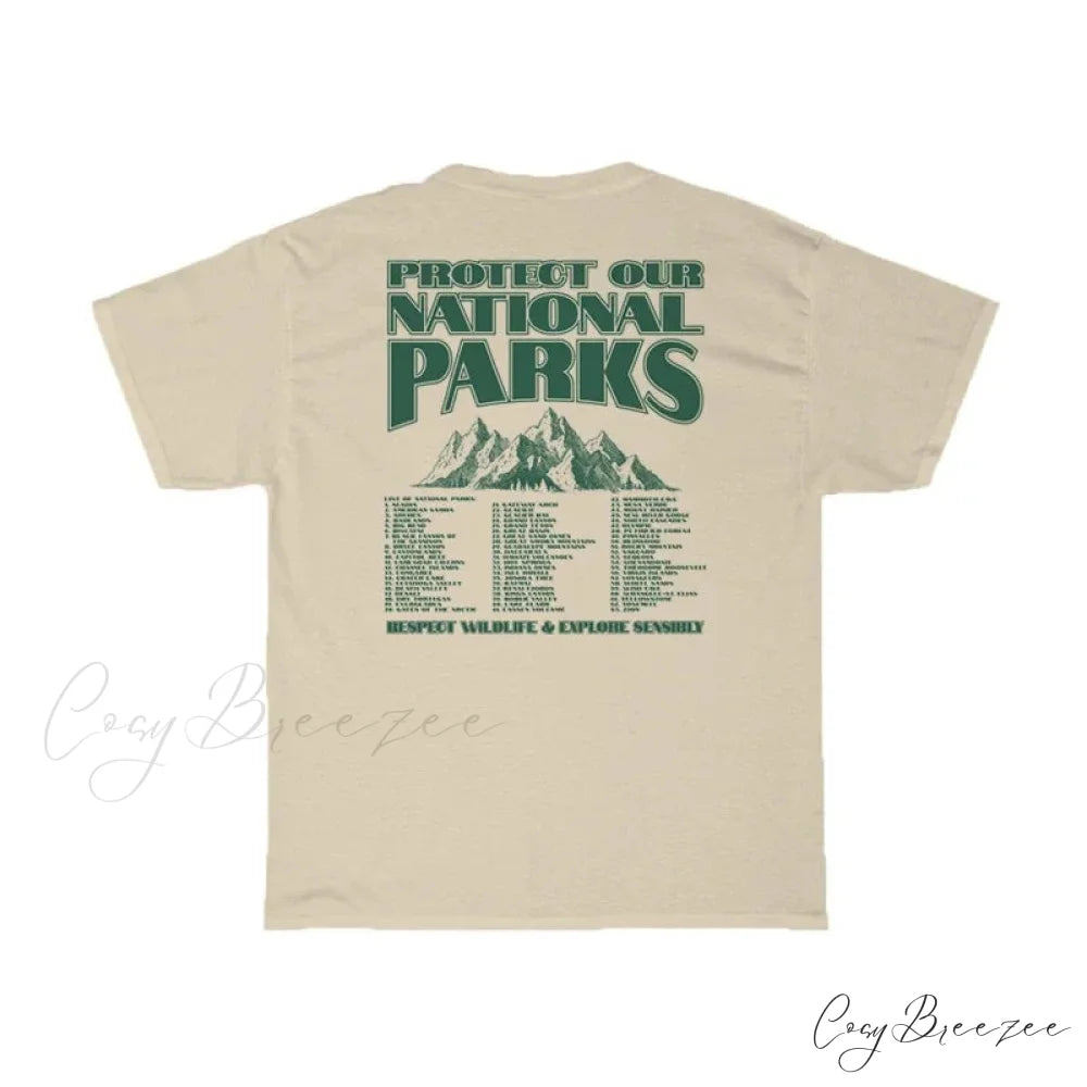 National Parks Stylish Graphic Tee Khaki / M