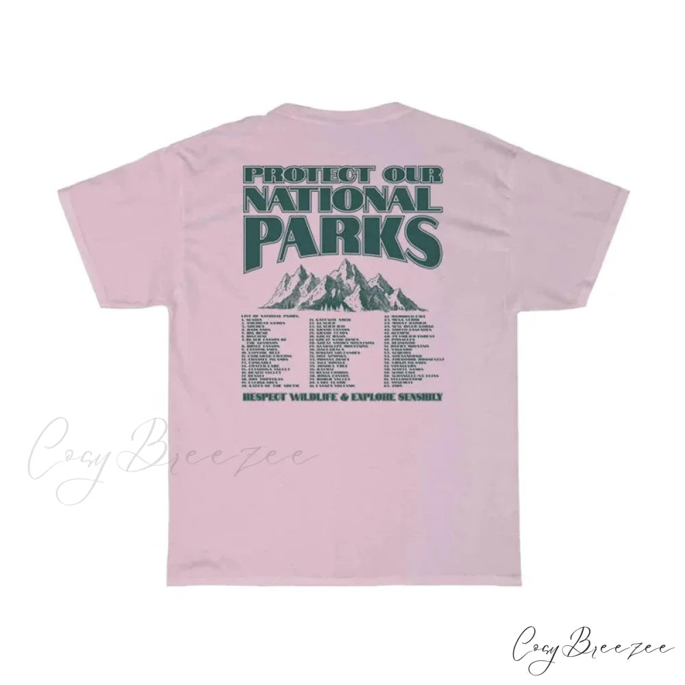 National Parks Stylish Graphic Tee Pink / M