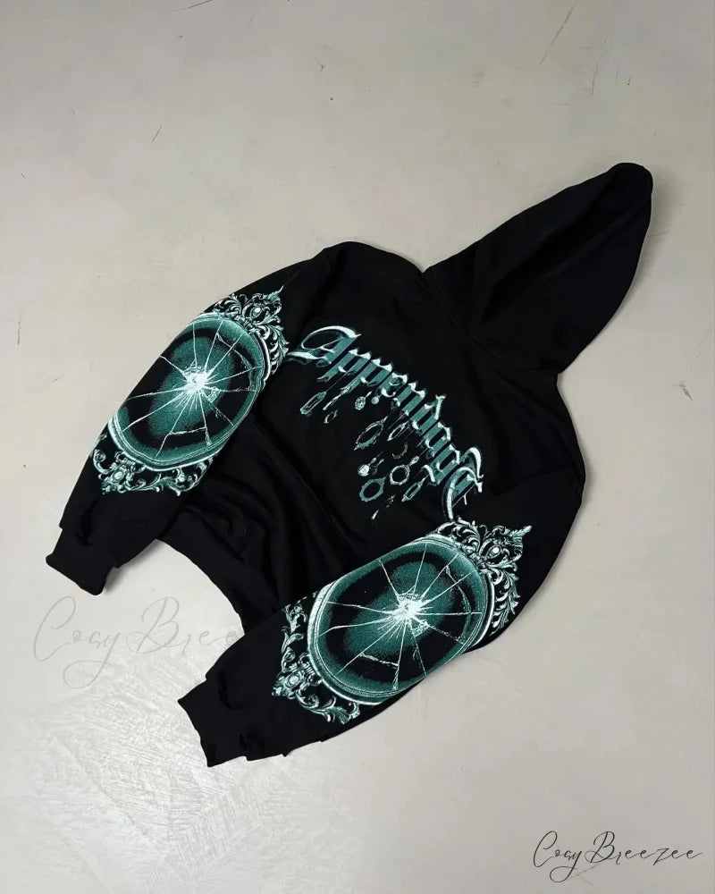 New Printing Loose Hoodie hoodies-241228