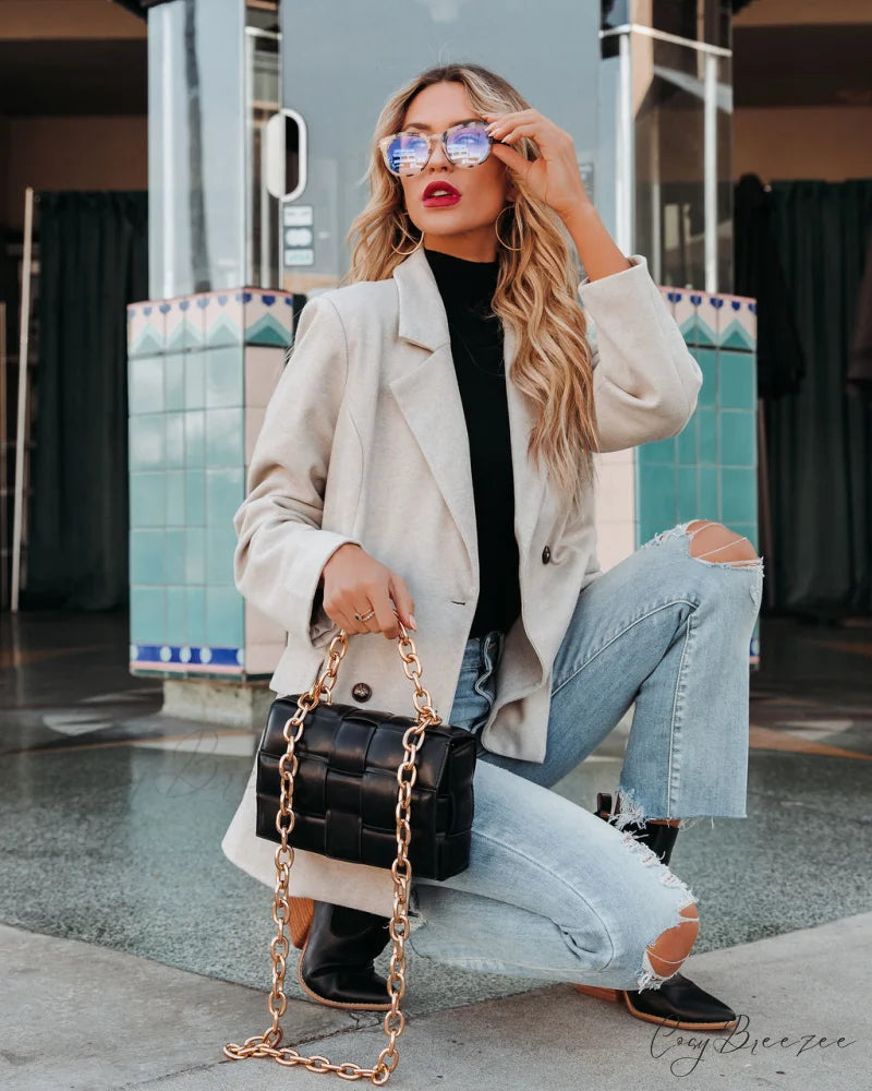 Nicolet Peacoat with Pockets