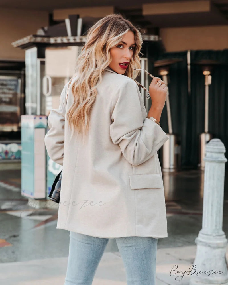 Nicolet Peacoat with Pockets