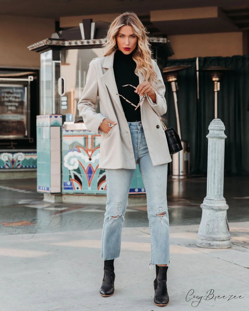 Nicolet Peacoat with Pockets