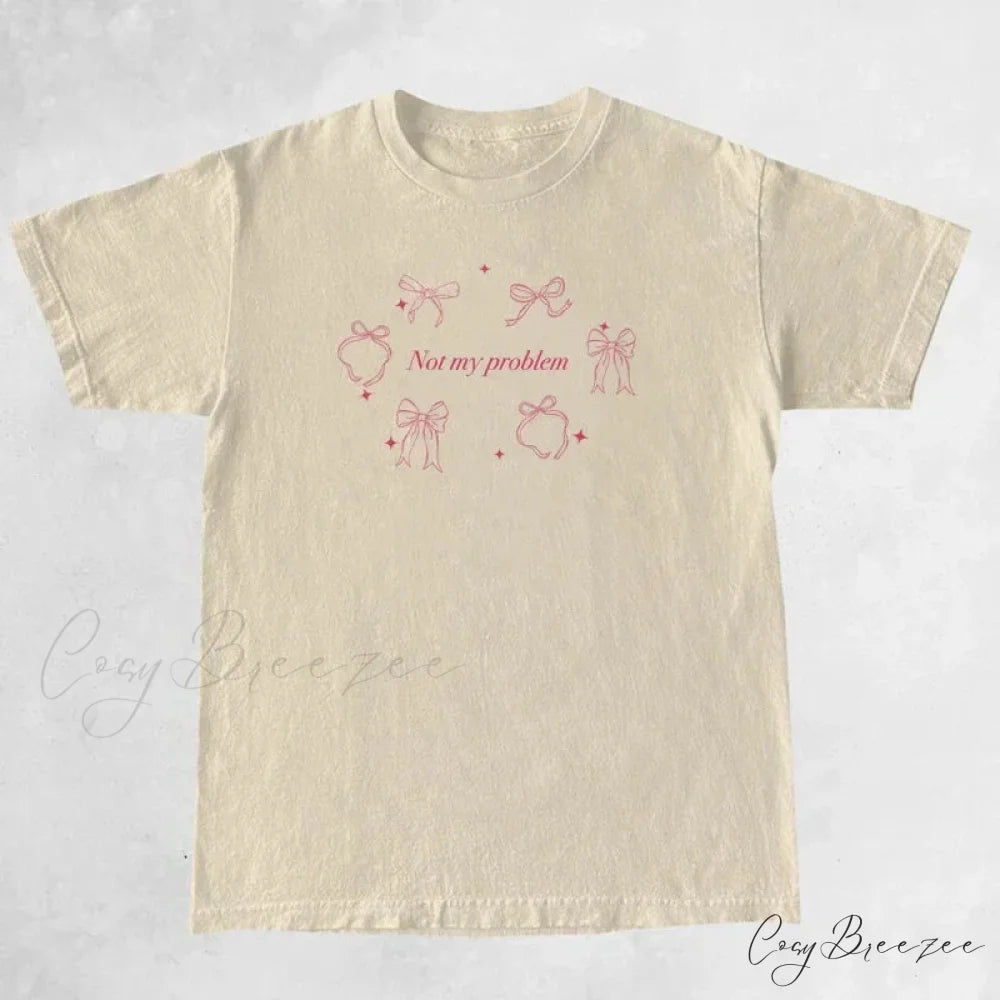 Not My Stylish Problem Graphic Tee Khaki / S