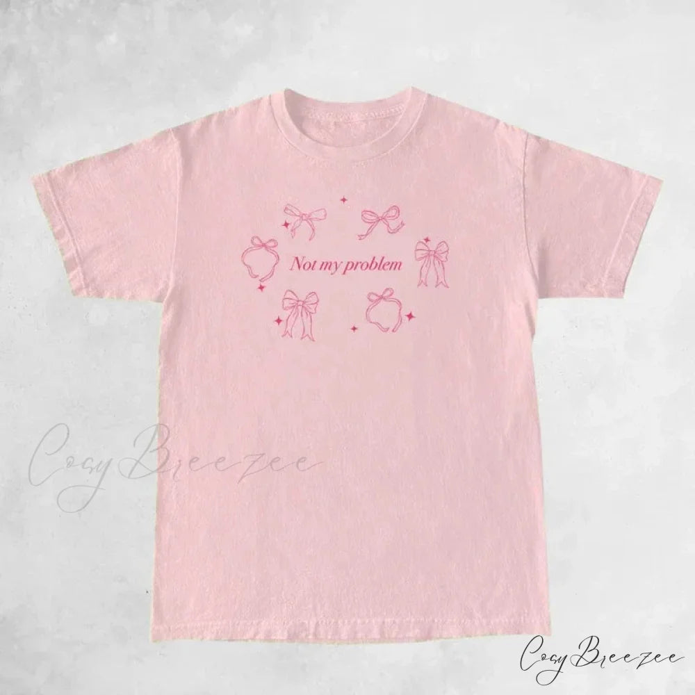 Not My Stylish Problem Graphic Tee Pink / S