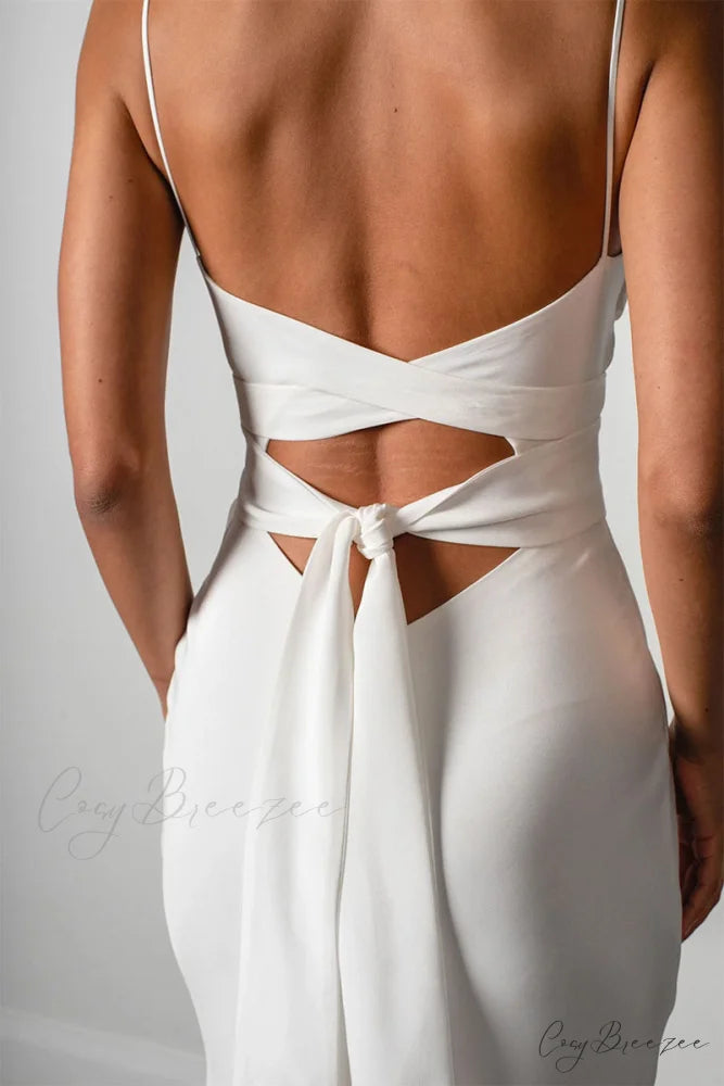 Now and Always Trendy Satin Wedding Dress